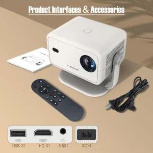 Magcubic 650ANSI L018 4K Projector Native 1080P
