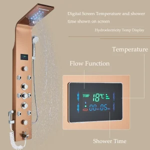 6-Ways Functions LED Rain Waterfall Shower